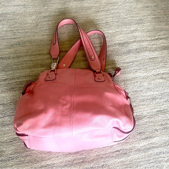 B. Makowsky Dusty Rose Leather Shoulder Bag - Picture 7 of 16